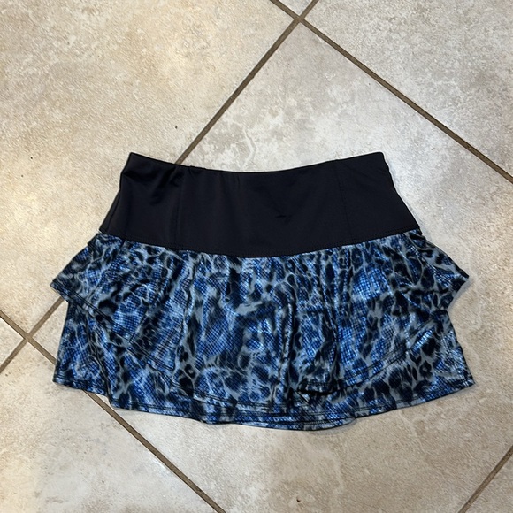 Lucky In Love On The Prowl Metallic Leopard Tennis Skirt XS Skort - Picture 2 of 8